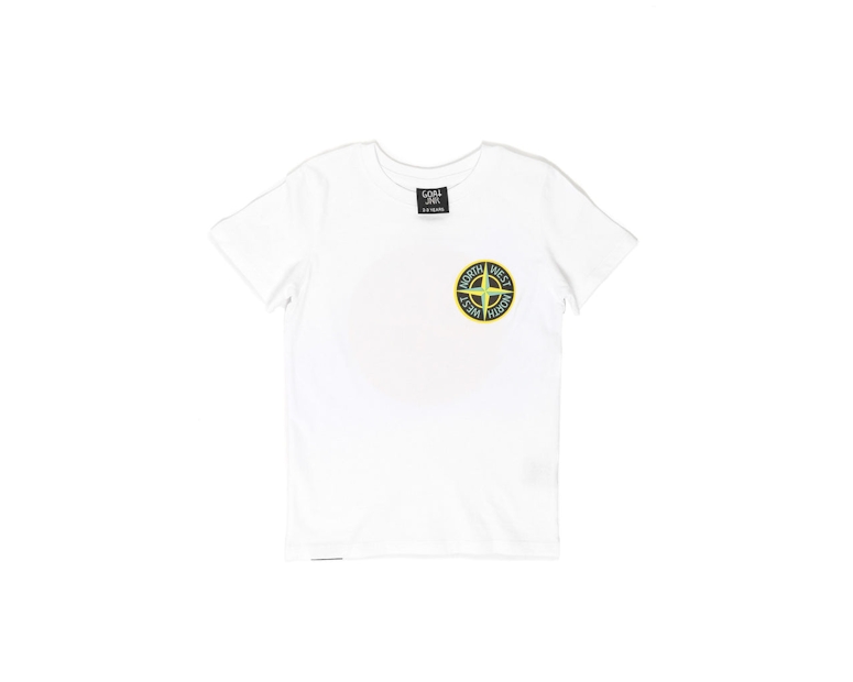 Goat Crew Junior North West Short Sleeve Tee White