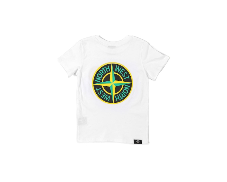 Goat Crew Junior North West Short Sleeve Tee White