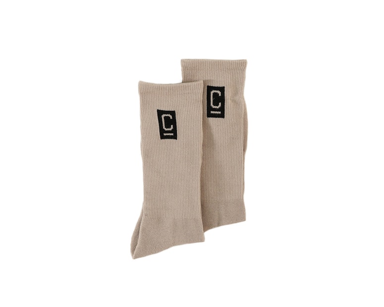 Carré Capital C Crew Sock Khaki Stone
