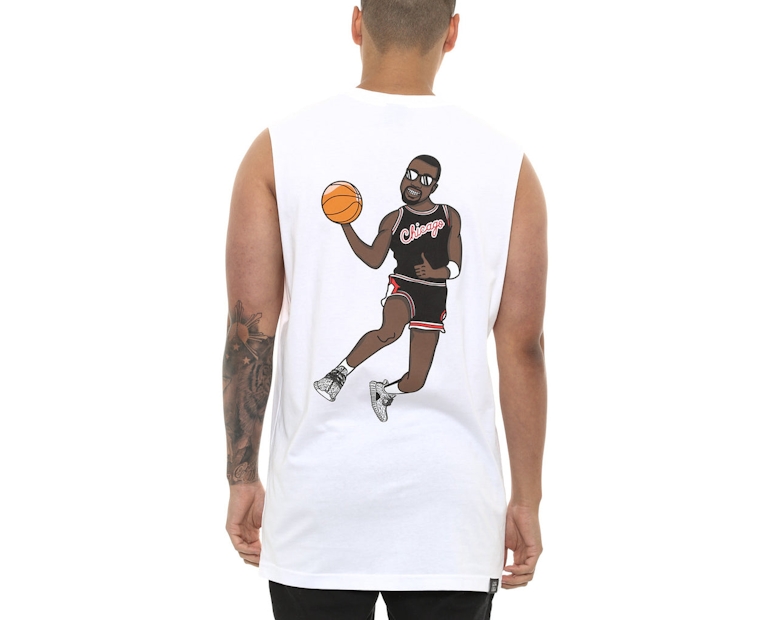 Goat Crew Jumpyee Muscle Tee White