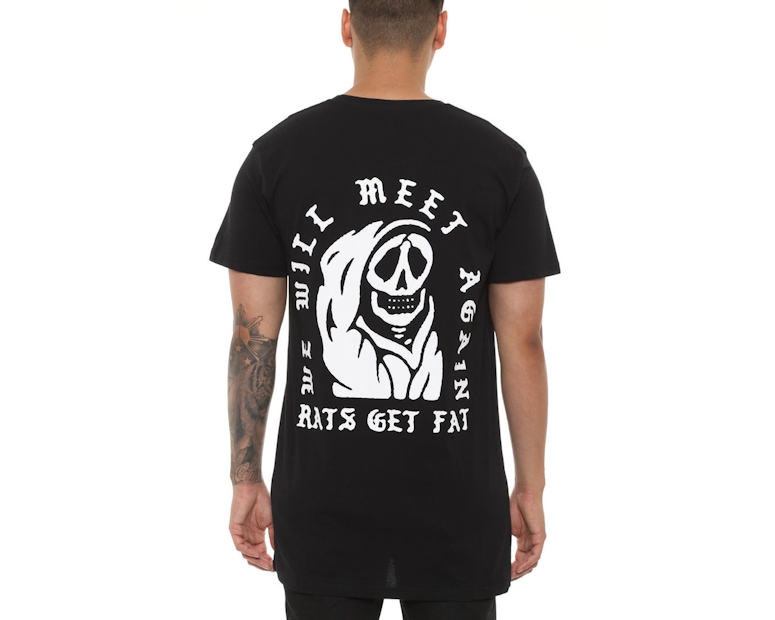 Rats Get Fat See You Soon Tee Black