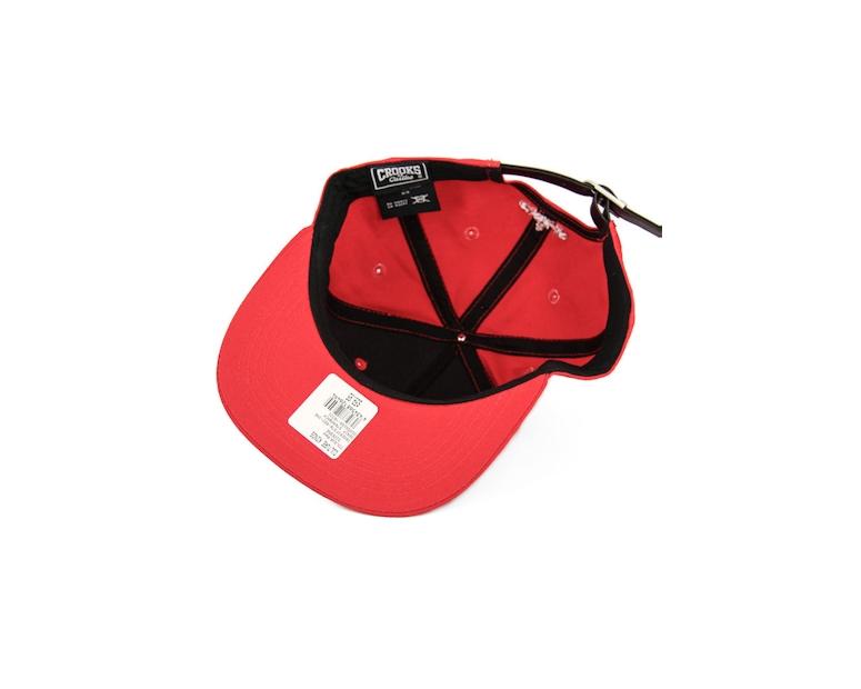 Crooks & Castles Serif Strapback Red