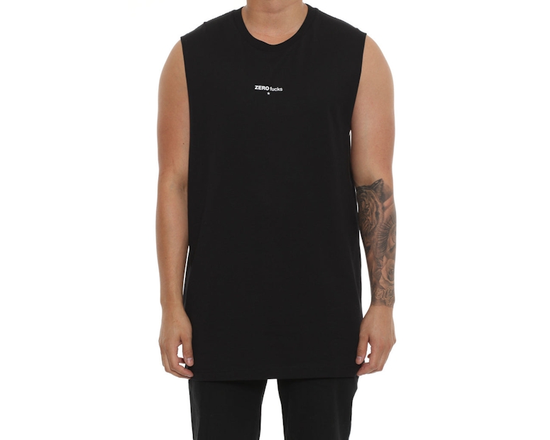 Goat Crew Zero F*cks Muscle Tee Black
