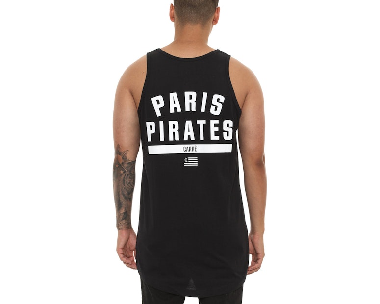 Carré Paris Pirates Gratuit Singlet Black