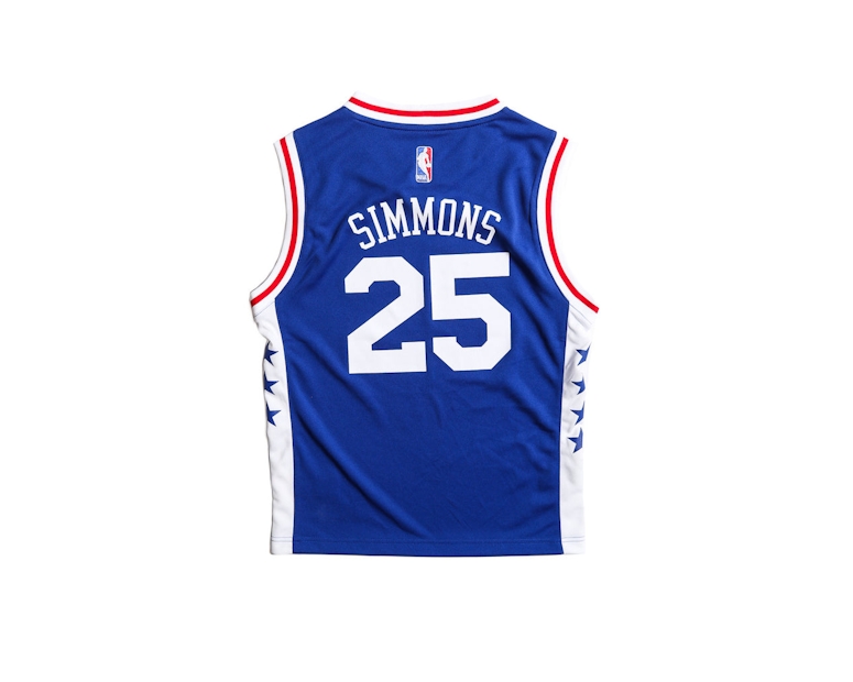 Adidas Performance Philadelphia 76ers Ben Simmons Youth Jersey Blue