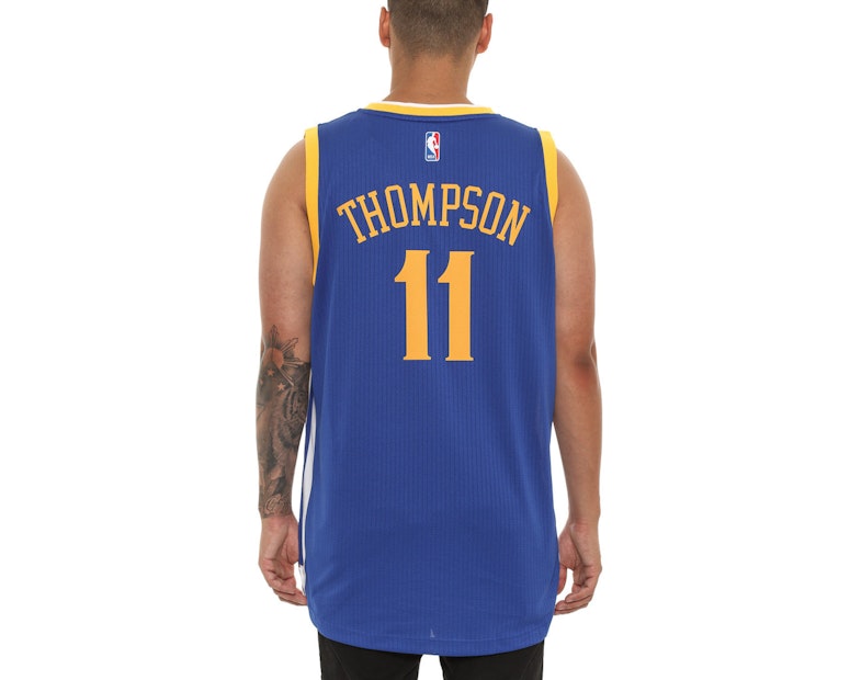 Adidas Performance Warriors 11 Thompson Swingman Jersey Royal Blue