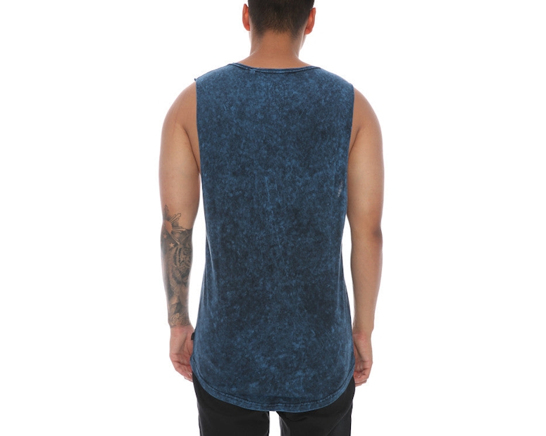 Silent Theory Muscle Acid Tail Tee Navy