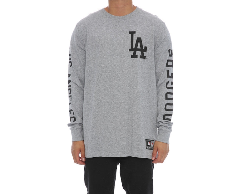 Majestic Athletic Mavern L/S Dodgers Tee Grey/Black