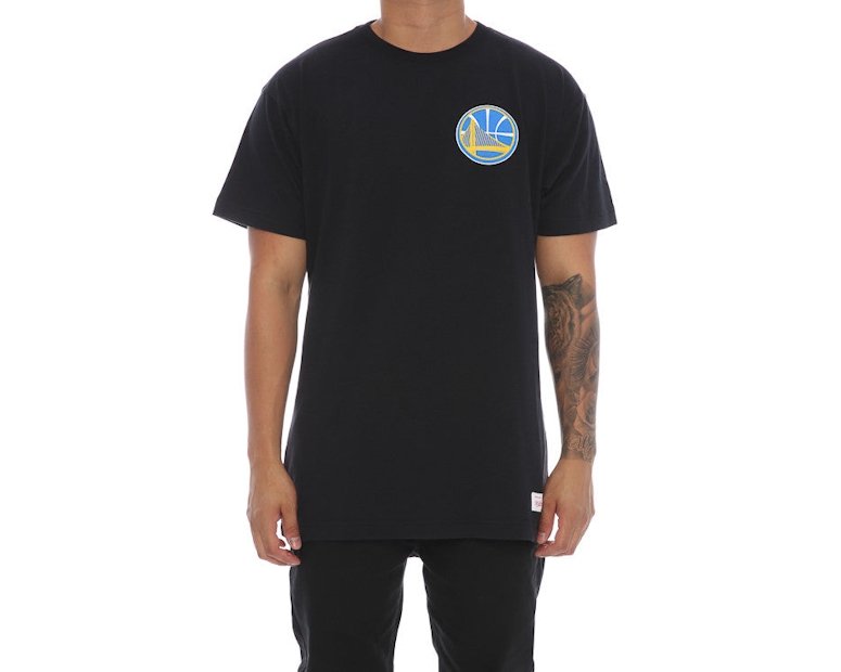 Mitchell & Ness Warriors Triple Double Tee Black