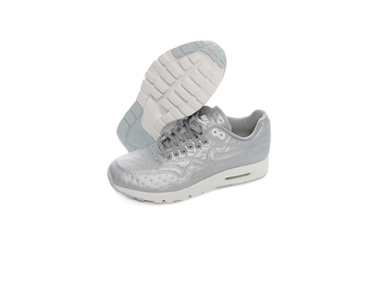 Nike Women's Air Max 1 Ultra Premium Jacquard Metallic Silver
