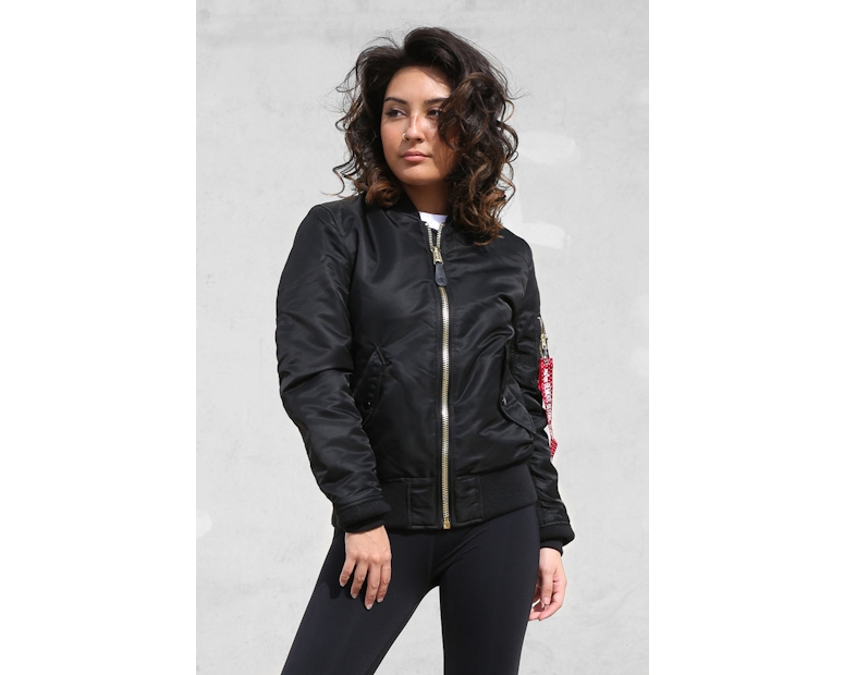 Alpha Industries Women's MA-1 Slim Flight Jacket Black