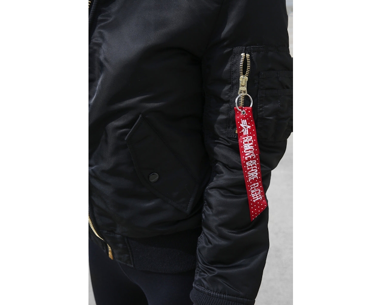 Alpha Industries Women's MA-1 Slim Flight Jacket Black