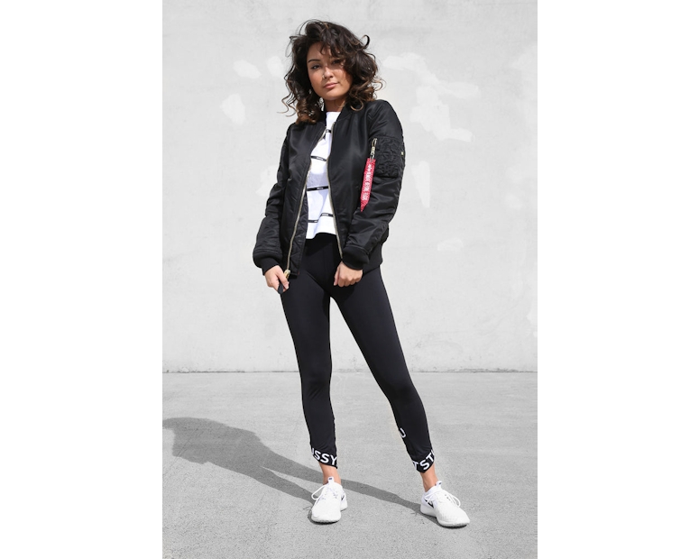Alpha Industries Women's MA-1 Slim Flight Jacket Black