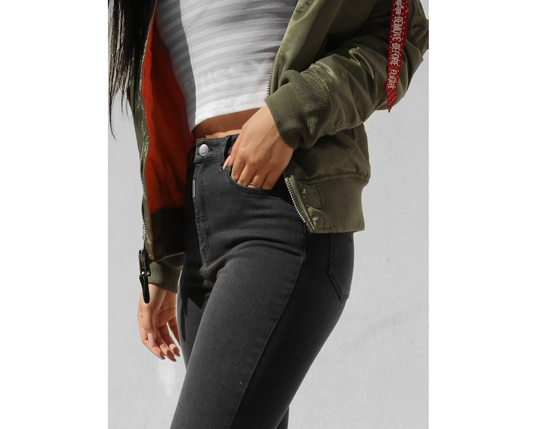 Alpha Industries Women's MA-1 Slim Flight Jacket Green