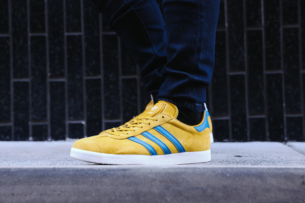 adidas gazelle mustard