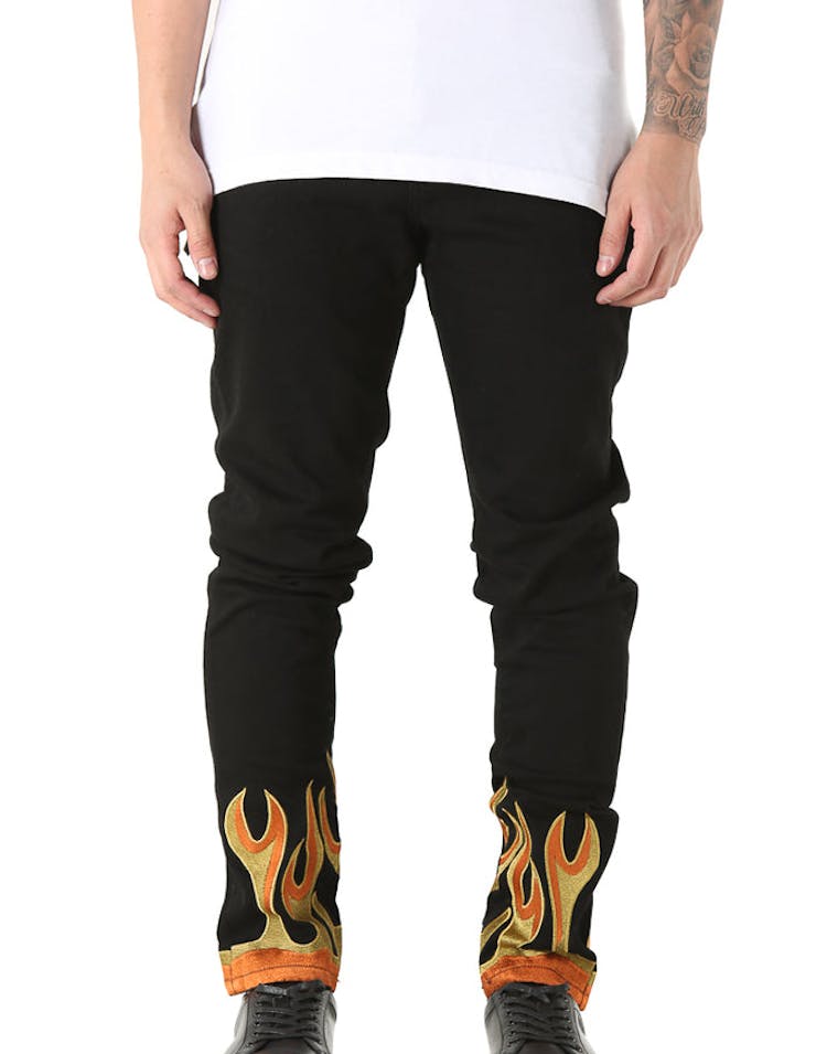 Embellish Flame Jean Black