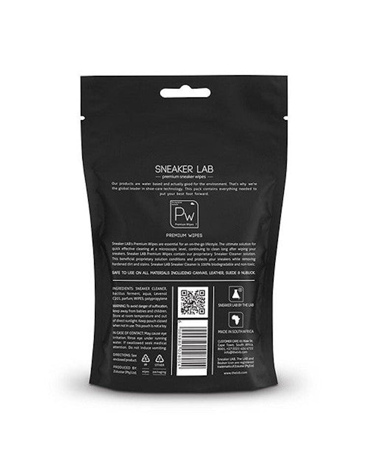 Sneaker Lab Wipes (12 Pack) Black
