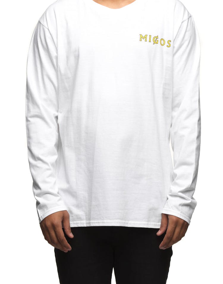 Migos Tiger Long Sleeve Tee White