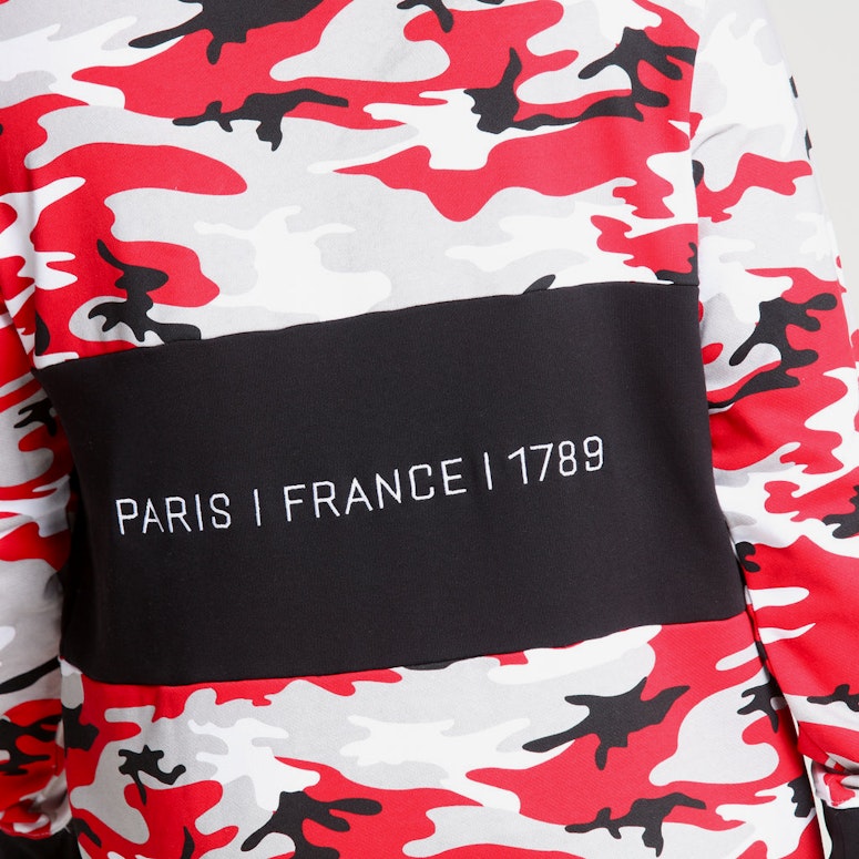 Carré Camo Rouge LS Hood Red Camo/Black