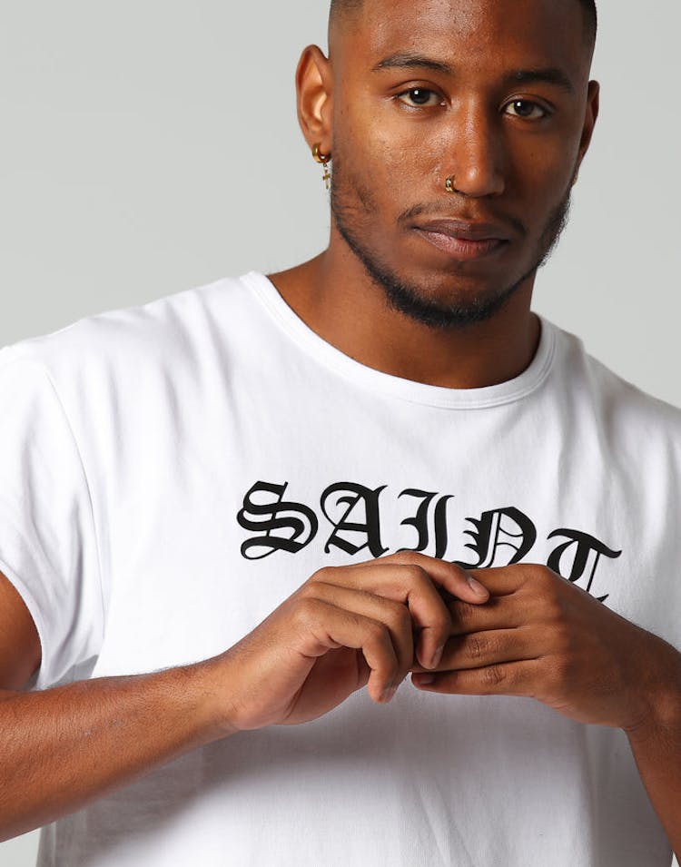 Saint Morta London Battlefield Tall Tee White/Black