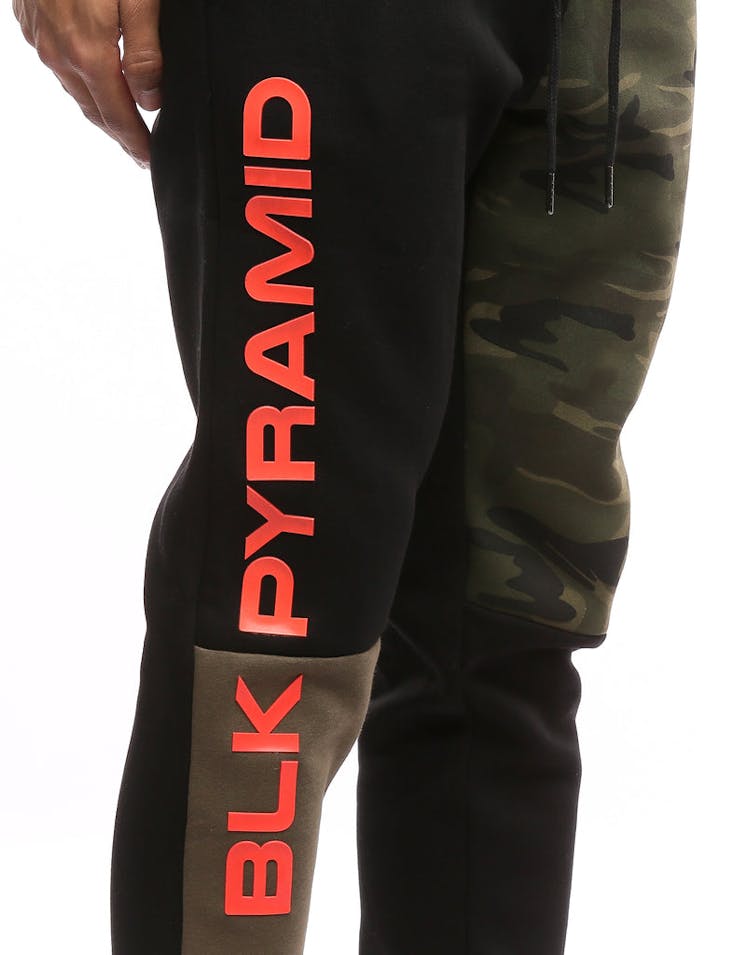 Black Pyramid Blocks Pants Multi-Coloured
