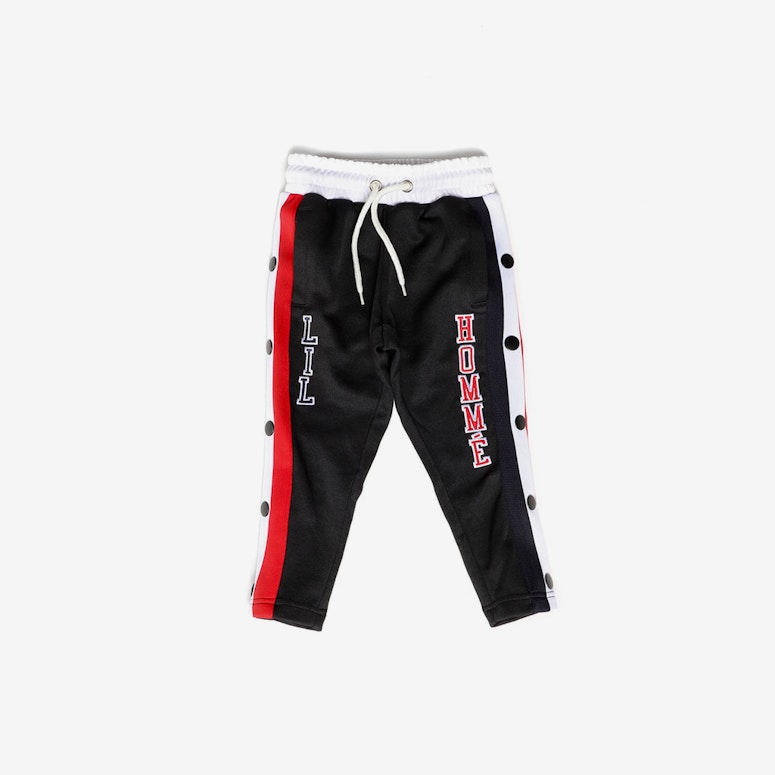 Lil Homme Paris Pitbulls Snap Pant Black
