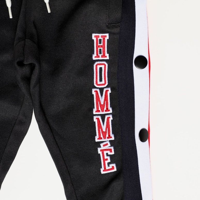 Lil Homme Paris Pitbulls Snap Pant Black