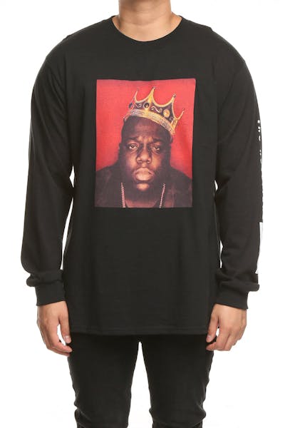 Notorious B.I.G X Culture Kings King Biggie L/S Tee Black