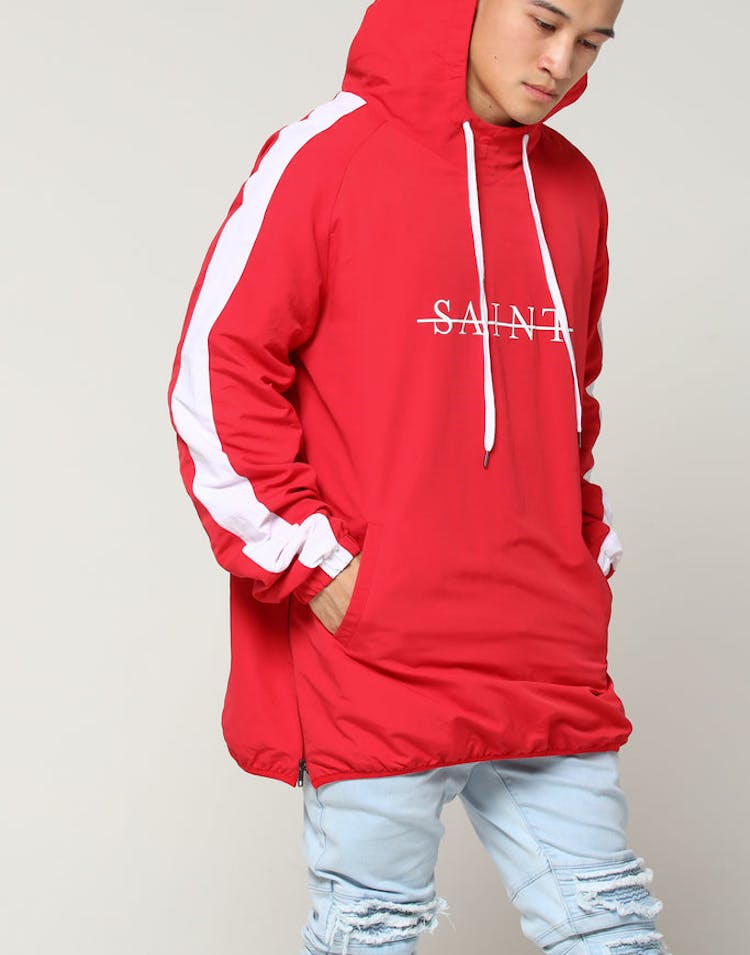 Saint Morta Strikeout Anorak Red/White