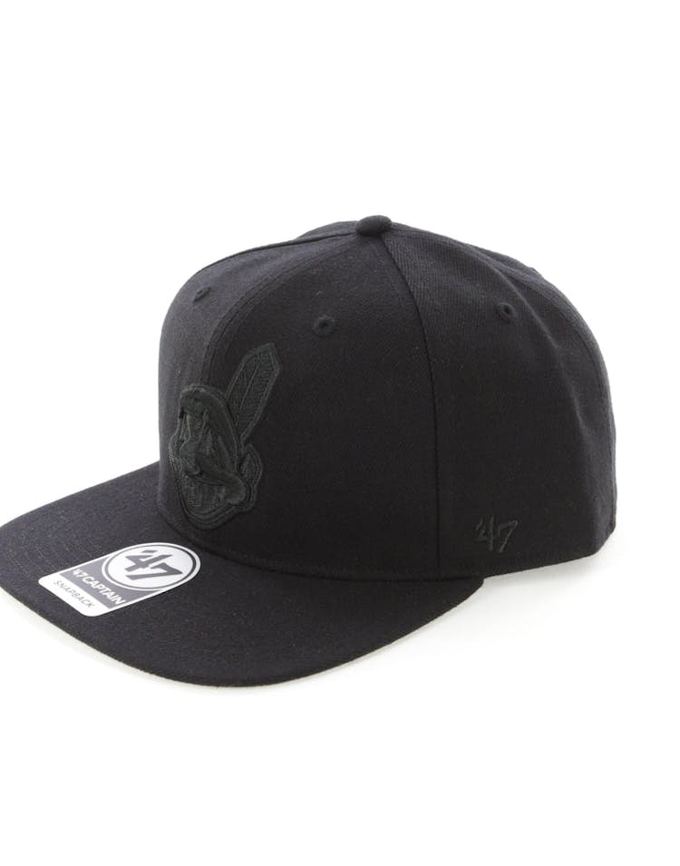 47 Brand Cleveland Indians Captain Snapback Black