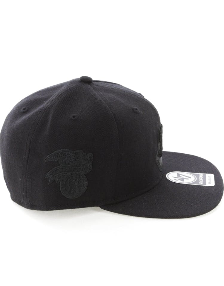 47 Brand Cleveland Indians Captain Snapback Black