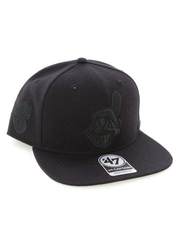 47 Brand Cleveland Indians Captain Snapback Black