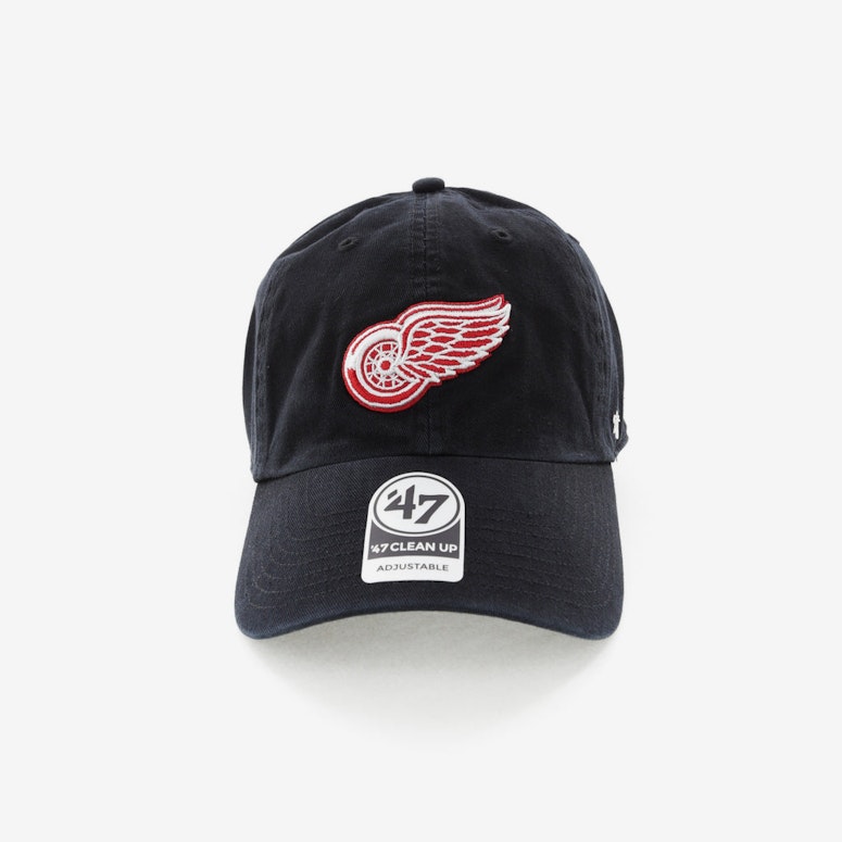 47 Brand Detroit Red Wings Clean Up Strapback Black