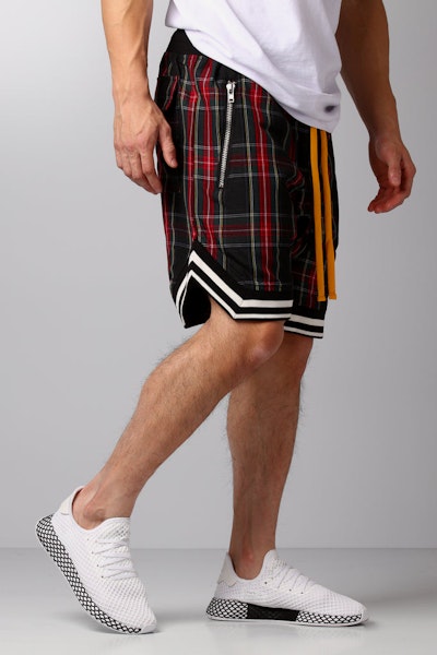 Civil Regime Clothing Valhalla Plaid Shorts Black/Green/Red
