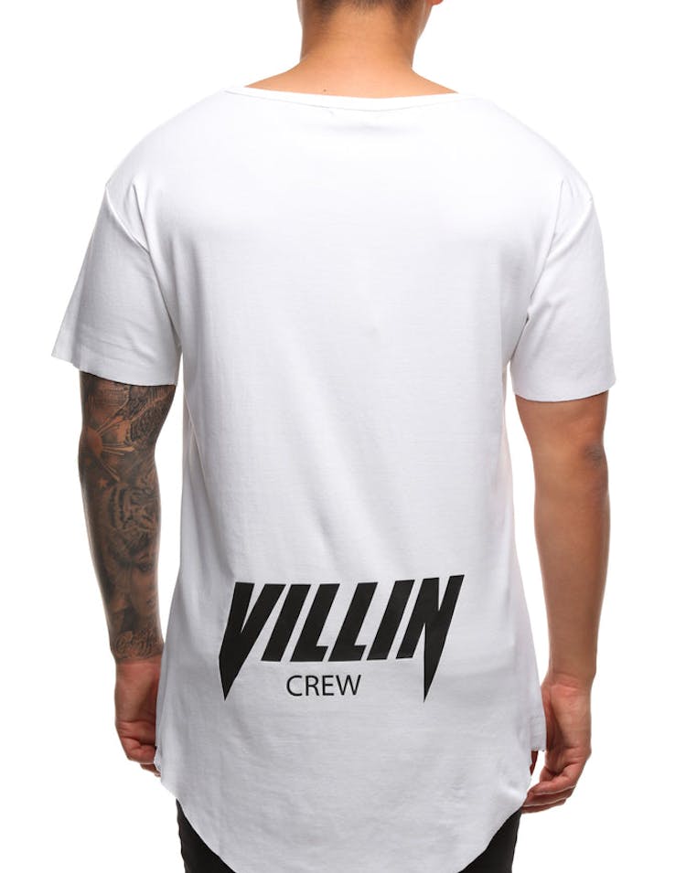 Brick City Villin Faded Faith Tee White/White