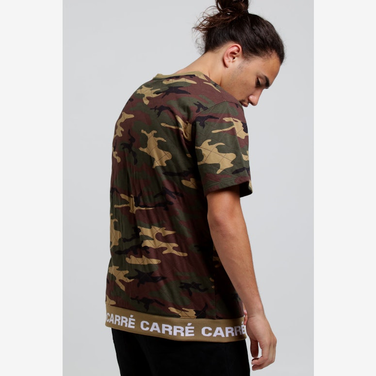 Carré Signal Quilted SS Sweater Camo