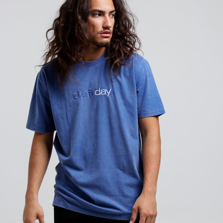 Draft Day Washed Up SS Tee Blue