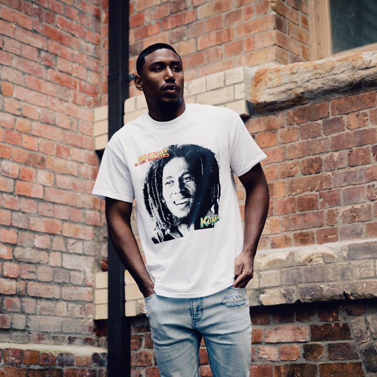Bob Marley Kaya Smoke SS Tee White