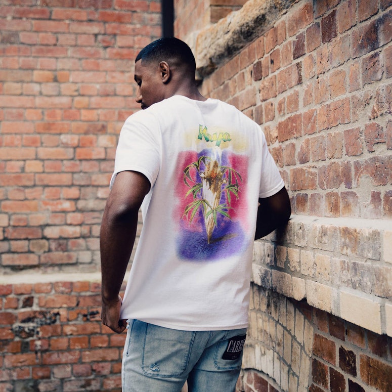 Bob Marley Kaya Smoke SS Tee White