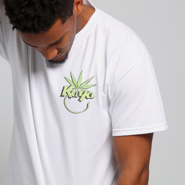 Bob Marley Kaya Rainbow SS Tee White