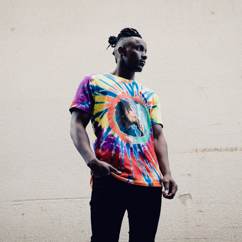 Bob Marley Kaya I Feel So High SS Tee Black/Tie Dye