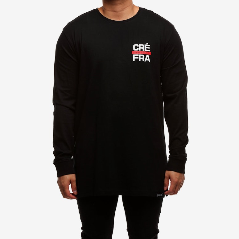 Carré Abbreviation Divise LS Tee Black