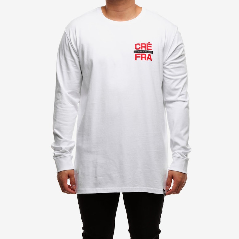 Carré Abbreviation Divise LS Tee White