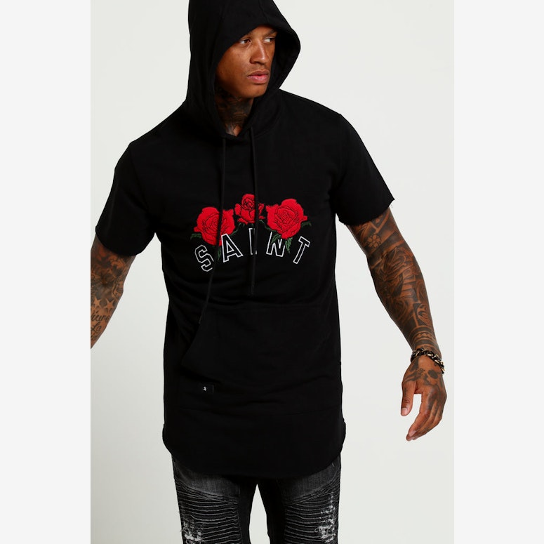 Saint Morta Bouquet Hoodrat Tall Tee Black