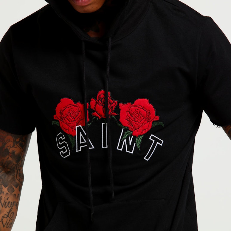 Saint Morta Bouquet Hoodrat Tall Tee Black