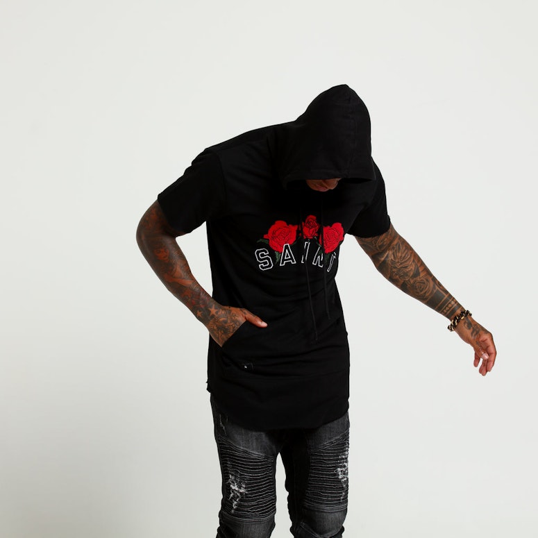Saint Morta Bouquet Hoodrat Tall Tee Black