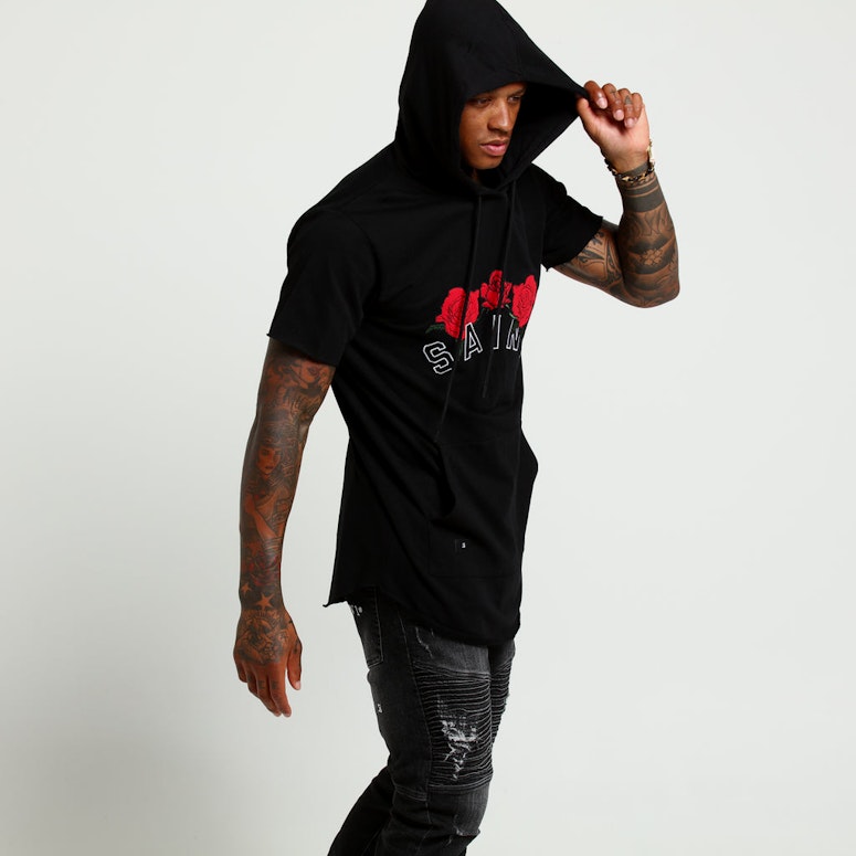 Saint Morta Bouquet Hoodrat Tall Tee Black