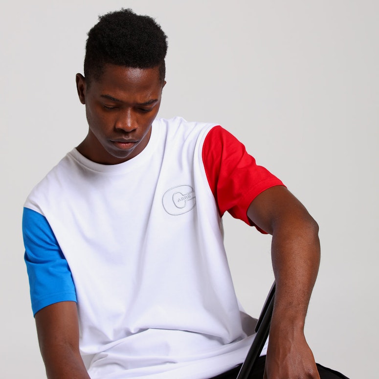 Carré Trois Droptail SS Tee White/Blue/Red