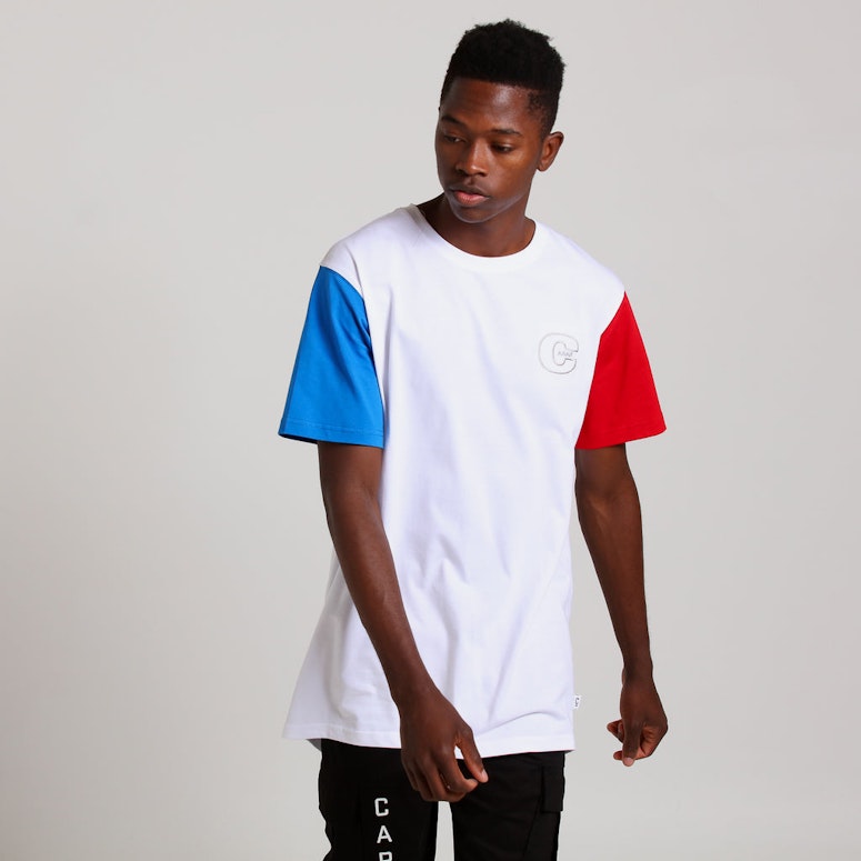 Carré Trois Droptail SS Tee White/Blue/Red