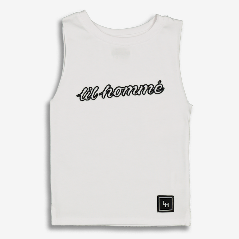 Lil Hommé Ballon Muscle Tee White